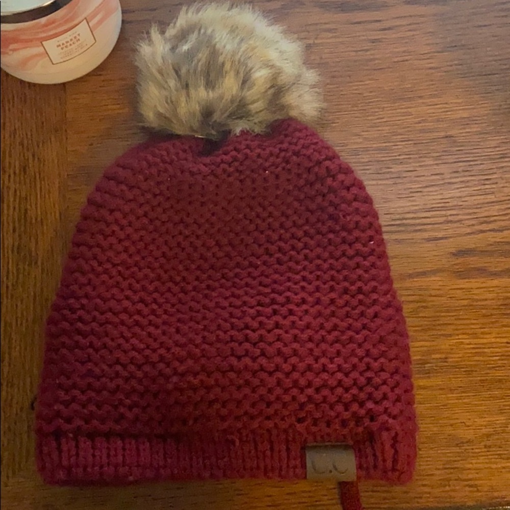 C.C beanie with scarf